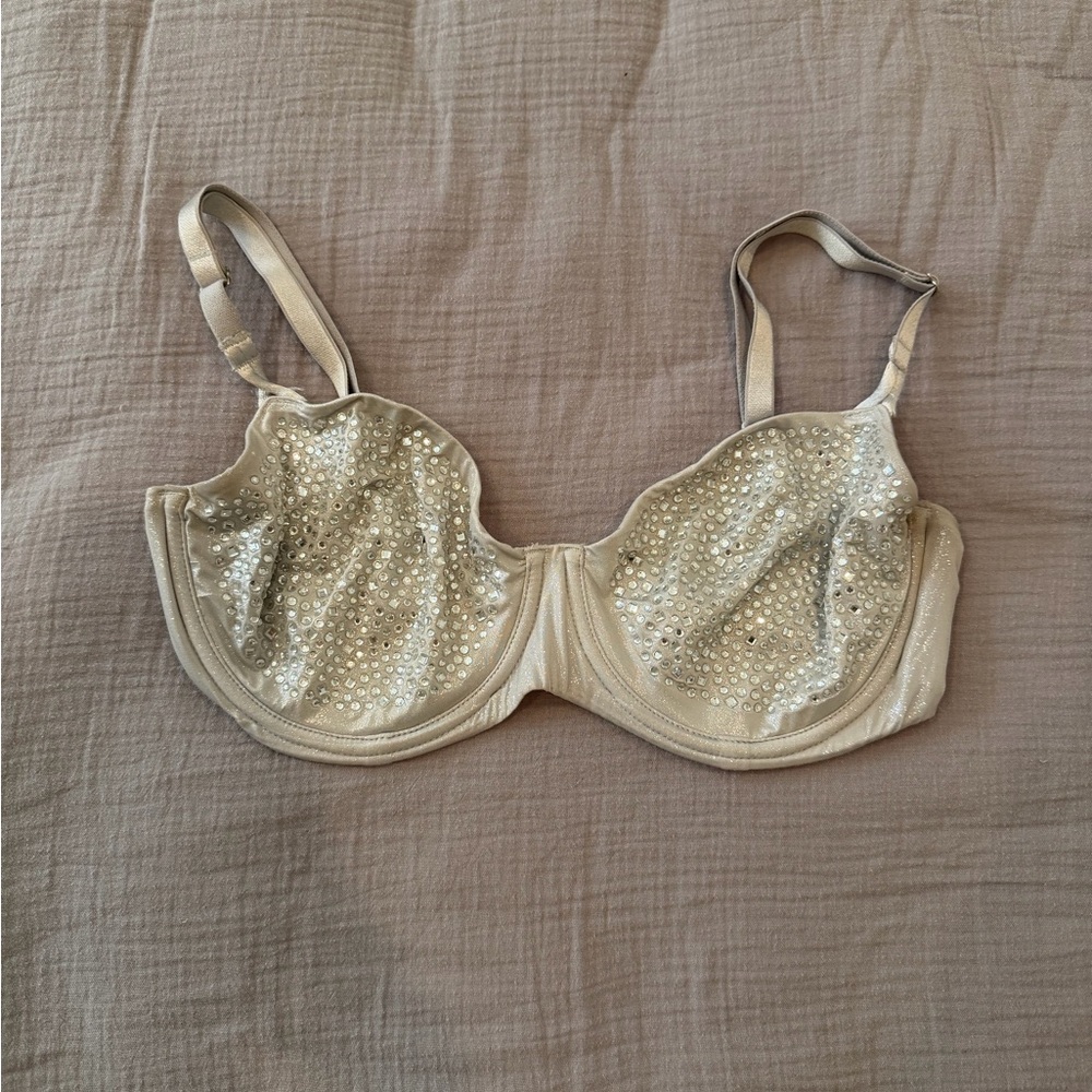 Victoria's Secret silver Sequin Bra
